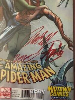 Amazing Spiderman #700 & Superior Spiderman 1 CGC SS 9.8 2x Stan Lee Midtown Set
