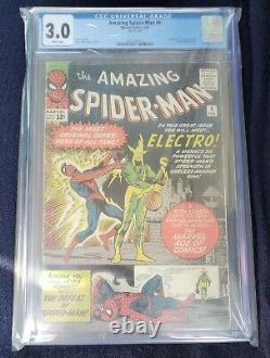 Amazing Spiderman#9 cgc 3.0(1st app. Of Electro Max dillon) spidey#3