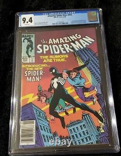 Amazing spiderman 252 cgc 9.4 newsstand white pages