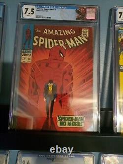 Amazing spiderman 50 cgc 7.5 white pages, custom label