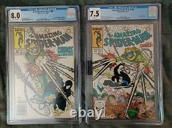 Amazing spiderman CGC Lot 298 8.0/ 299 7.5. (1st Eddie Brock / venom cameo)