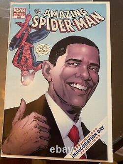 Barack Obama AMAZING SPIDER-MAN # 583 CGC 9.8 INAUGURATION 1st Print Comic 2009