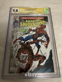 CARNAGE! The Amazing Spider-Man #361 CGC 9.8 Signed STAN LEE BAGLEY 1st App. SS