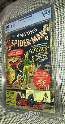 CBCS 3.0 Amazing Spider-Man # 9. Origin & 1st Appearance of Electro 1964 Not CGC