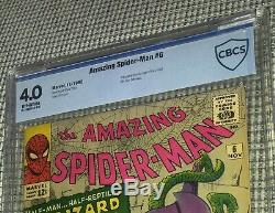 CBCS 4.0 Amazing Spider-Man 6 Origin & 1st Lizard Dr. Curt Connors 1963 Not CGC