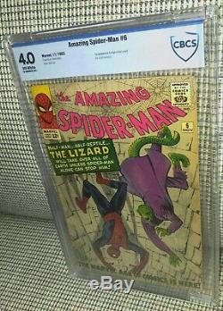 CBCS 4.0 Amazing Spider-Man 6 Origin & 1st Lizard Dr. Curt Connors 1963 Not CGC