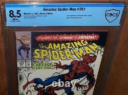 CBCS 8.5 Amazing Spider-Man 361. First Appearance of Carnage. Venom MCU Like CGC