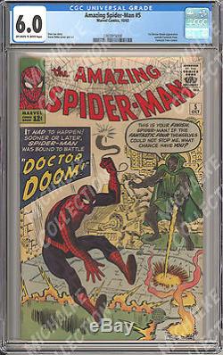 CGC 6.0 Amazing Spider-Man #5 7th Appearance Dr. Doom Michalke Collection