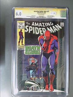 CGC 6.0 Signature Series Amazing Spider-Man #75 Autographed by Stan Lee
