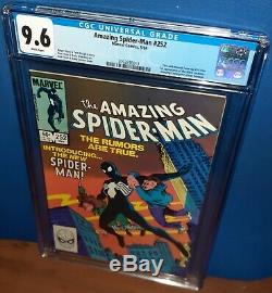CGC 9.6 Amazing Spider-Man # 252 First Appearance of Black Costume. White Pages