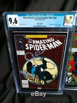 CGC 9.8 Amazing Spider-Man 316 & Venom 1 + 9.6 ASM 300 Marvel Clasicos REPRINTS