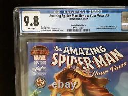CGC 9.8 Amazing Spider-Man Renew Your Vows # 5 Campbell Stan Lee.com Variant