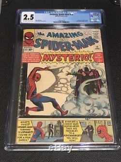 Cgc 2.5 Amazing Spider-man #13 Marvel Comics 1964 Origin 1st Appearance Mysterio