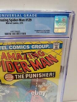 Cgc 6.5 Amazing Spiderman #129 Marvel 2/74 1st Punisher App
