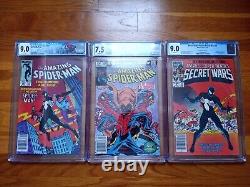 Cpv Candian Price Variant Lot Amazing Spiderman 238 & 252 And Secret Wars 8 Cgc