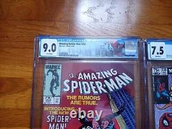 Cpv Candian Price Variant Lot Amazing Spiderman 238 & 252 And Secret Wars 8 Cgc