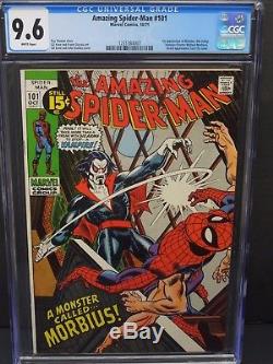 MARVEL AMAZING SPIDER-MAN #101 1973 CGC 9.6 WHITE PAGES 1st MORBIUS APPEARANCE