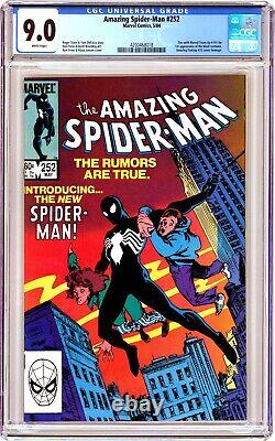 Marvel AMAZING SPIDER-MAN (1984) #252 CGC 9.0 VF/NM 1st BLACK SUIT Ships FREE