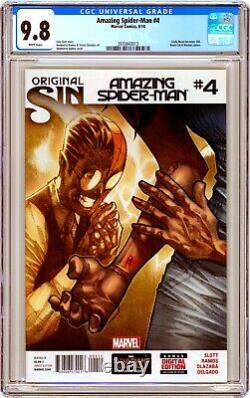 Marvel AMAZING SPIDER-MAN (2014) #4 CGC 9.8 Key 1st SILK Cindy Moon SPIDER-VERSE