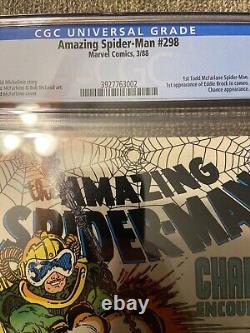 Marvel Amazing Spiderman #298 1st Todd McFarlane Spider-Man Newsstand CGC 8.5