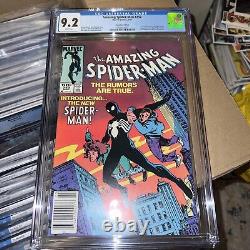 Marvel Comics Amazing Spider-Man 252 CGC 9.2 White Pages Symbiote Costume Key