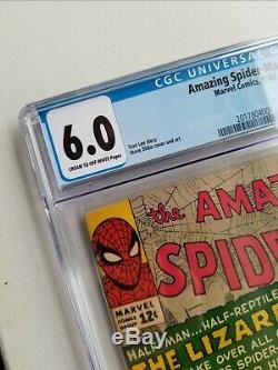 Marvel Comics Amazing Spider-Man #6 CGC 6.0 1st Lizard Stan Lee, Ditko 1963