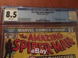 Marvel MEGA KEY 1ST PUNISHER Amazing Spider-Man 129 CGC 8.5 WHITE PGS HOT KEY