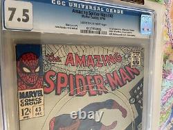Perfectly Centre- Amazing Spider-Man #43 (1st full Mary Jane Watson) CGC 7.5 VF