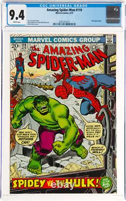 Rare White Pages! Amazing Spider-Man #119 CGC 9.4 Hulk Appearance