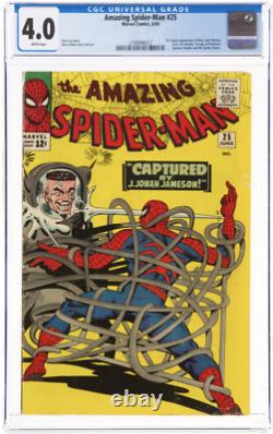 Rare White Pages! Amazing Spider-Man #25 CGC 4.0