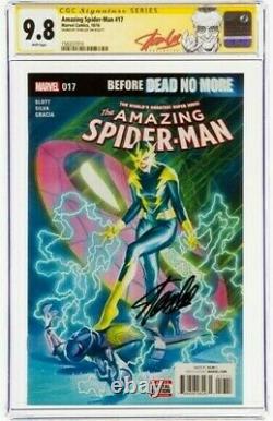 STAN LEE Signed 2016 Amazing SPIDER-MAN #17 SS Marvel Comics CGC 9.8 NM/MT