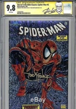 Spider-Man 1990 1 CGC 9.8 SS Chromium Amazing Stan Lee Todd McFarlane Venom 300
