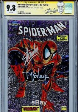 Spider-Man 1990 1 CGC 9.8 SS X2 Chromium Amazing Stan Lee Todd McFarlane Venom