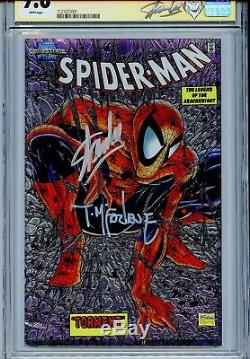 Spider-Man 1990 1 CGC 9.8 SS X2 Chromium Amazing Stan Lee Todd McFarlane Venom