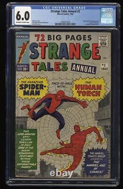 Strange Tales Annual #2 CGC FN 6.0 Amazing Spider-Man Human Torch! Marvel 1963