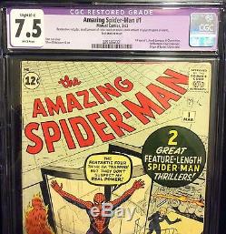 THE AMAZING SPIDER-MAN # 1 CGC 7.5, after Fantasy 15, Stan Lee Fantastic four