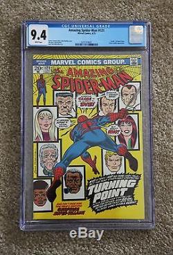 The Amazing Spider-man #121 1973 Cgc Nm 9.4 White Pages Death Of Gwen Stacy