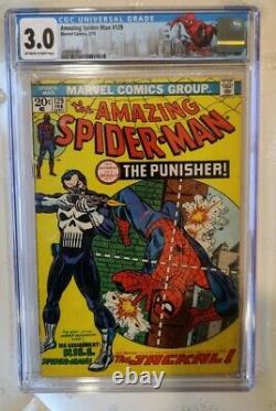 THE AMAZING SPIDER-MAN #129 1st appearance of the PUNISHER! CGC 3.0