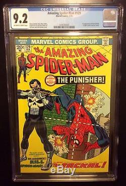 THE AMAZING SPIDER-MAN # 129, cgc 9.2 1st Punisher. Daredevil, Lee, Romita