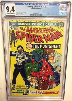 THE AMAZING SPIDER-MAN # 129, cgc 9.4 1st Punisher. Daredevil, Lee, Romita