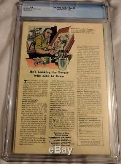 THE AMAZING SPIDER-MAN #3 (Doctor Octopus 1st appearance) CGC 4.0 Marvel OWithW