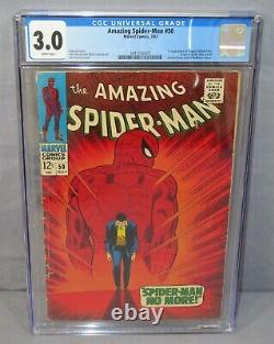THE AMAZING SPIDER-MAN #50 (Kingpin 1st appearance) CGC 3.0 GD/VG Marvel 1967