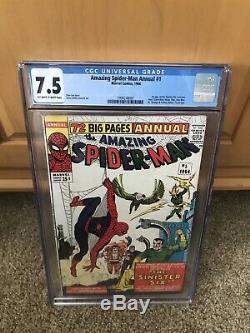 THE AMAZING SPIDER-MAN Annual #1 (Sinister Six 1st app) CGC 7.5 VF- Marvel 1964