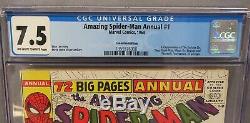 THE AMAZING SPIDER-MAN Annual #1 (Sinister Six 1st app) CGC 7.5 VF- Marvel 1964