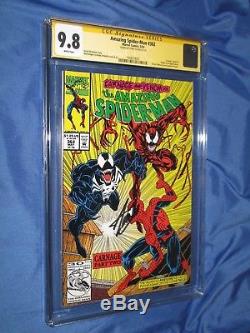 THE AMAZING SPIDERMAN #362 CGC 9.8 SS Signed by Stan Lee Venom/1992/Carnage