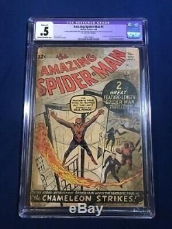 The Amazing Spider-Man #1 CGC 0.5 R (1963) Marvel Comics Stan Lee Ditko