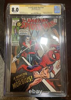The Amazing Spider-Man #101 Cgc 8.0 Signed by Roy Thomas 1st App of Morbius
