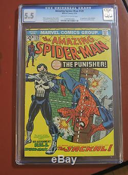 The Amazing Spider-Man #129 CGC 5.5 1st Punisher