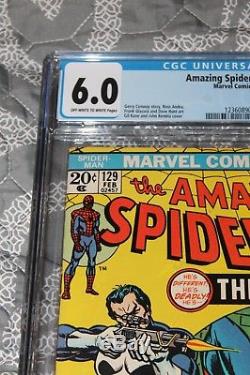 The Amazing Spider-Man #129 CGC 6.0 OW-WP 1st Punisher