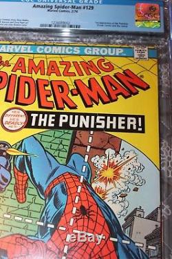 The Amazing Spider-Man #129 CGC 6.0 OW-WP 1st Punisher
